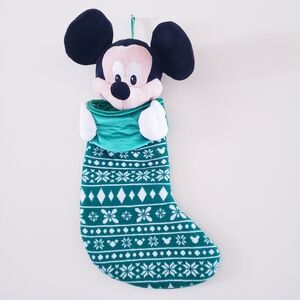 Disney Christmas Holiday Stocking - Plush Mickey ( Like NEW)